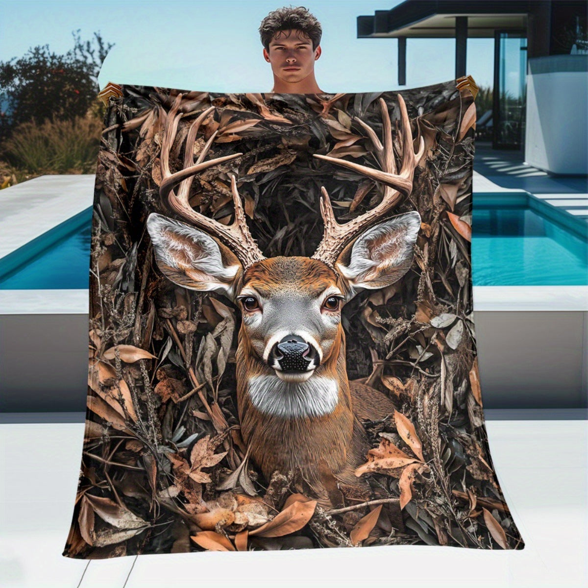 Weiche Cartoon-Dackel-Themen-Fleece-Decke