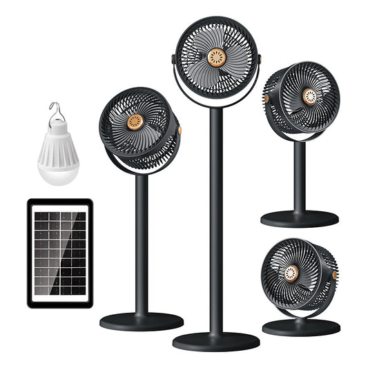 Damen multifunktionaler Solarbetriebener Standventilator mit Lampenfunktion Brehn