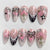 Kreatives Kunstnagelset mit eleganten Schleifen- und Glitzermotiven Brehn