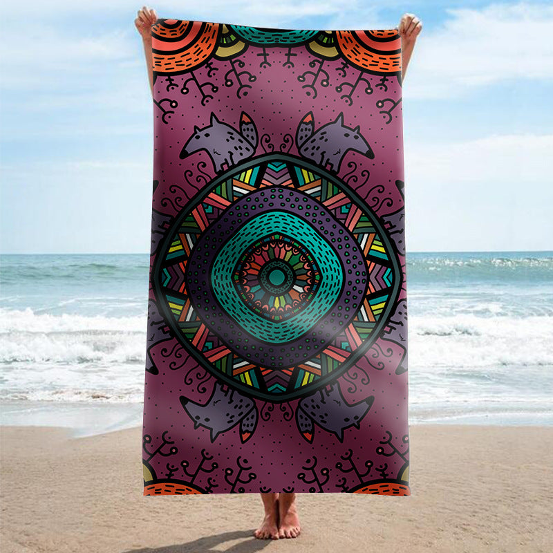 Strandhandtuch mit kunstvollem Mandala-Design Brehn