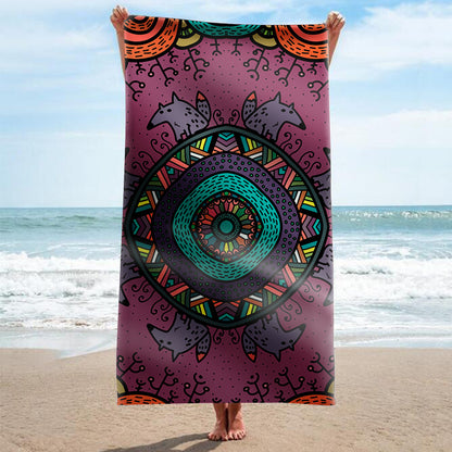Strandhandtuch mit kunstvollem Mandala-Design Brehn