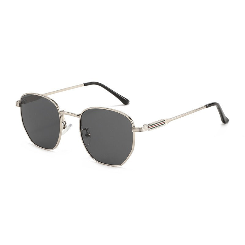 Herren Geometrische Quadratrahmen Sonnenbrille Brehn