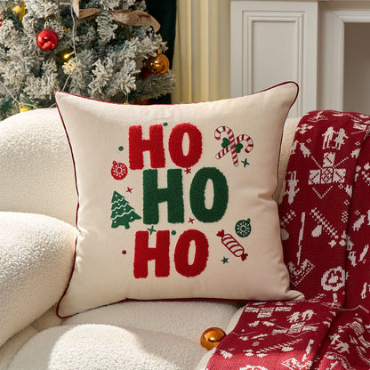 Festlicher getufteter Chenille Merry Christmas Nackenstützkissen