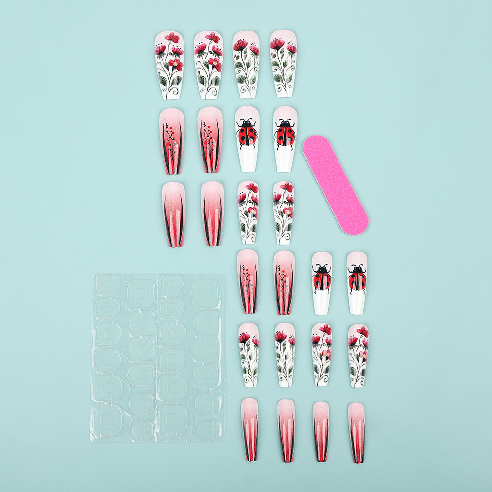 Kreatives Kunstnagelset mit floralen Motiven Brehn