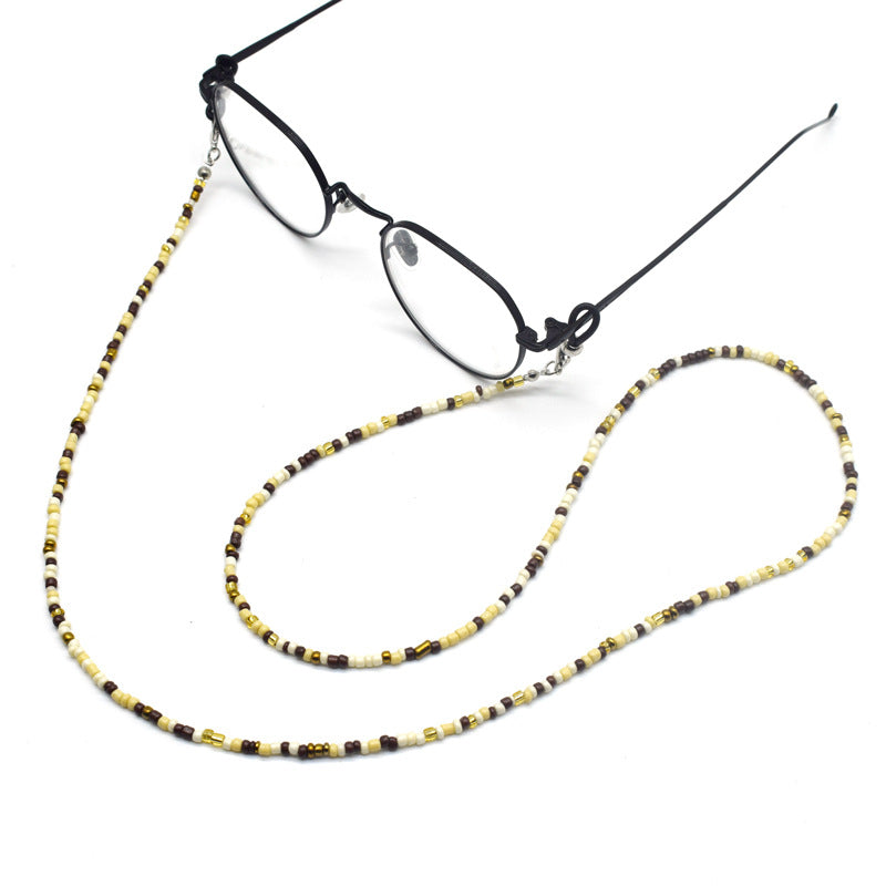 Bunte handgefertigte Perlenbrille Kette Brehn