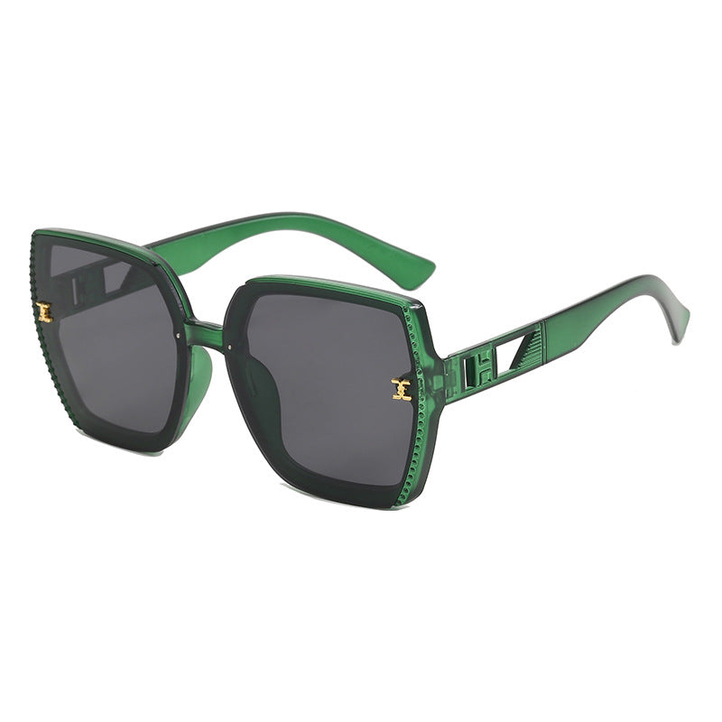 Damen quadratische Sonnenbrille mit hochwertigem Gestell und UV-Schutz Brehn
