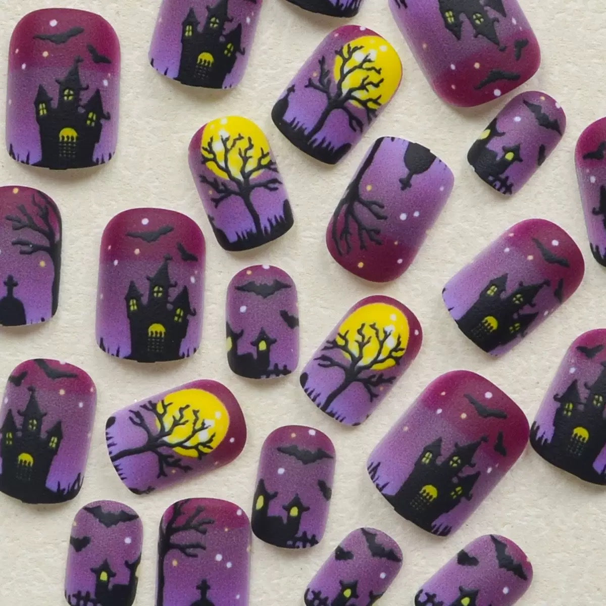 Halloween Nagelkunstset mit Gruseligen 3D-Motiven Brehn