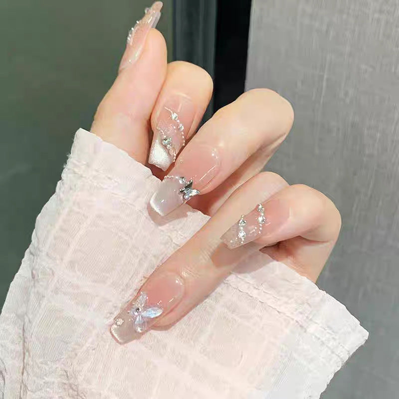 Dekorative Press-On Nagelkunst Brehn