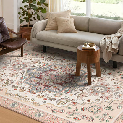 Premium Vintage Blumenmuster Teppich