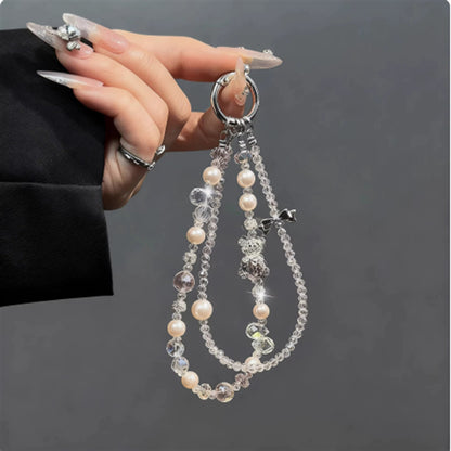 Elegante Perlen Charm Brillenband Brehn