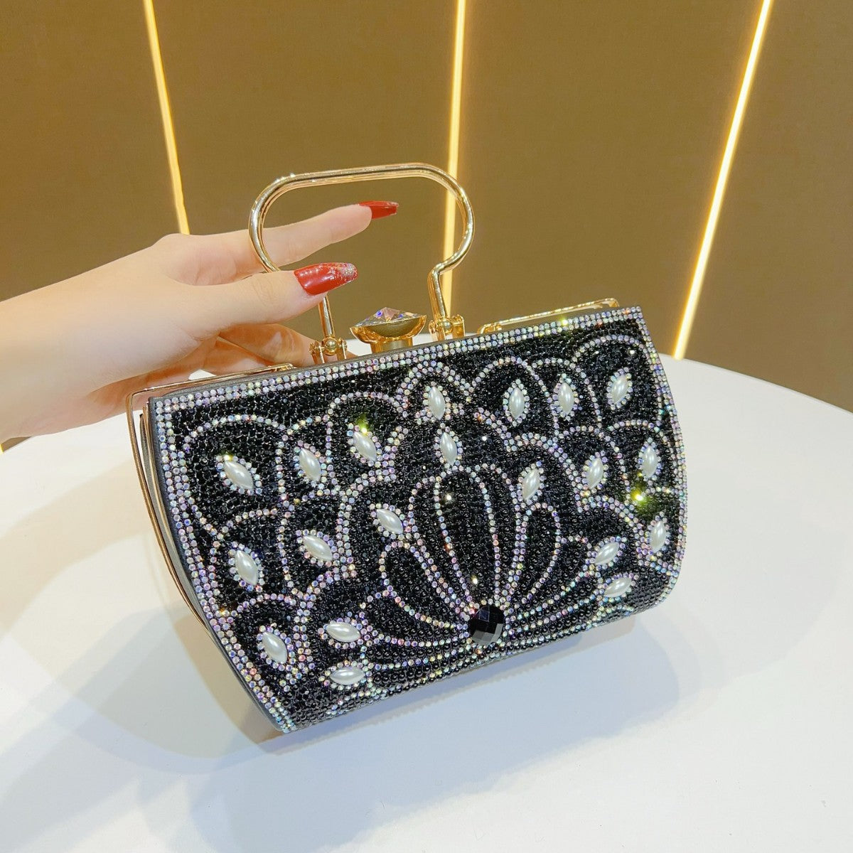 Elegante Schmuckabende Handtasche