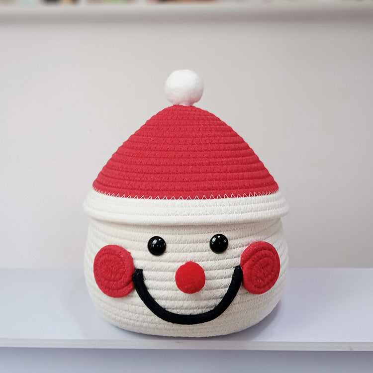 Dekorativer Weihnachtsmannkorb