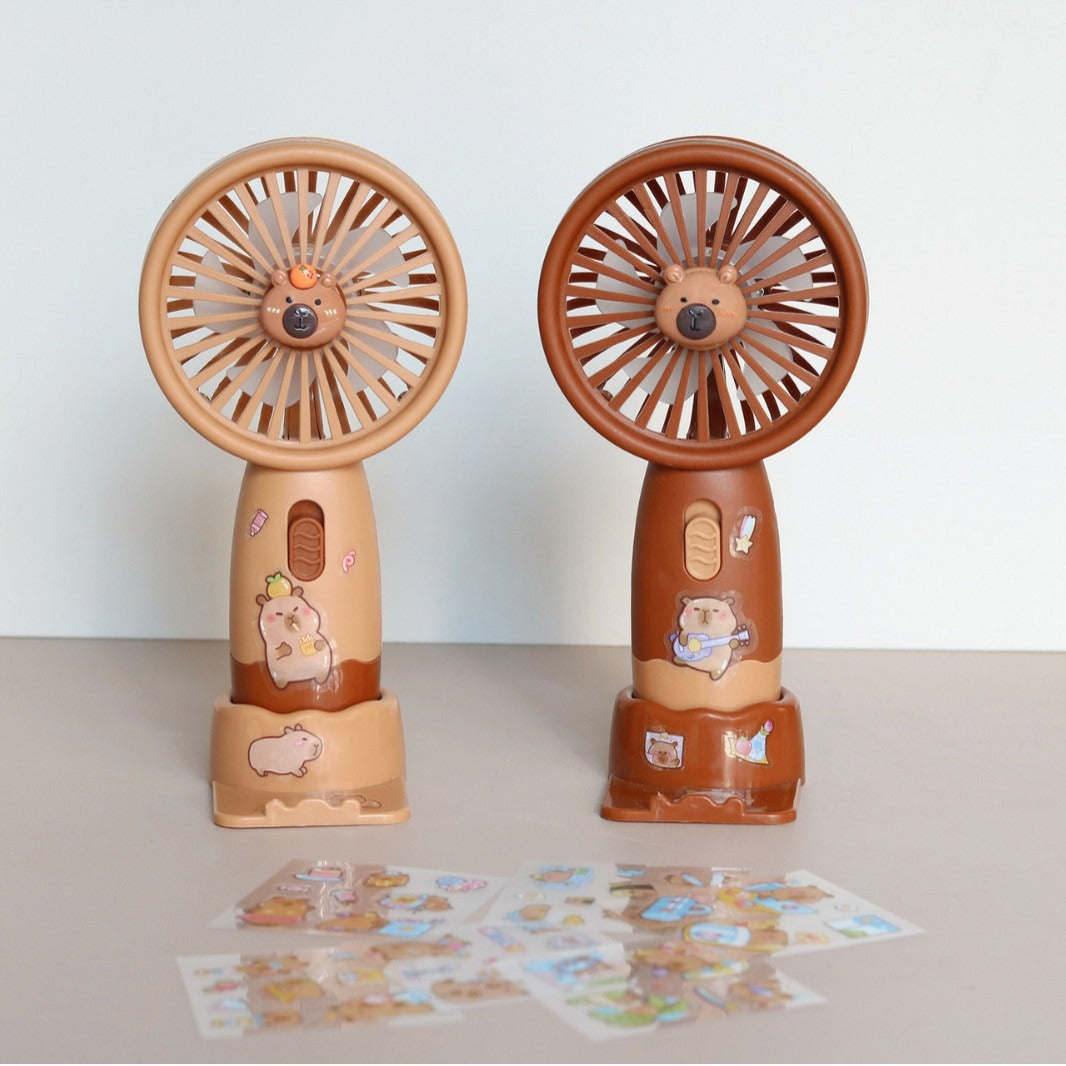 Unisex Handheld Ventilator mit tierischem Design und personalisierbaren Aufklebern Brehn