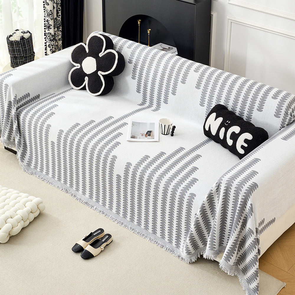 Gemütliche dekorative Fransen-Sofa-Wurfdecke