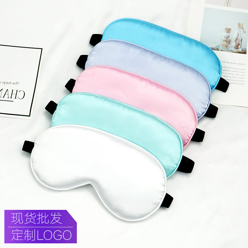 Unisex nan luxuriöse Satin Schlafmaske mit anatomischer Kontur und verstellbarem Gummiband Brehn