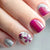 Elegantes Florales Press-On Nagelkunst Set Brehn
