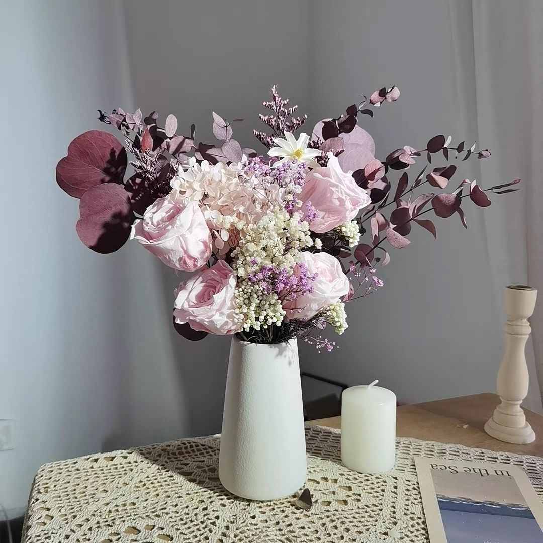 Deluxe Trockenblumenstrauß Tischdekoration