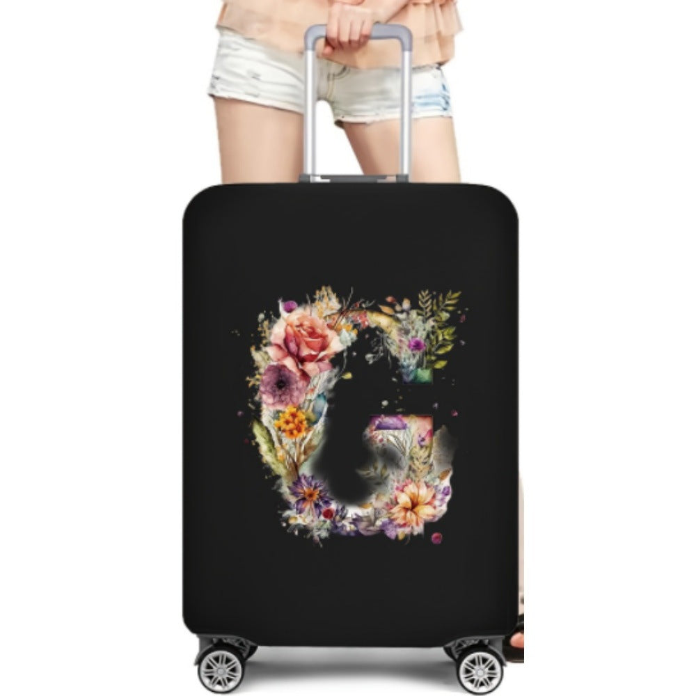 Damen Hartschalenreisekoffer mit floralem Initial-Design Brehn