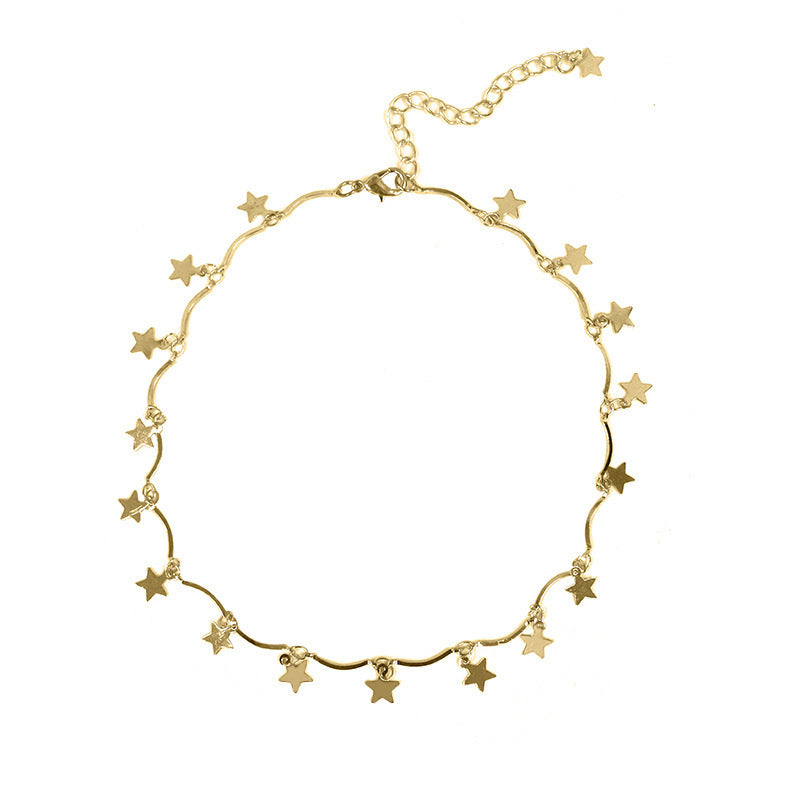 Stern Charm Linked Chain Necklace Brehn