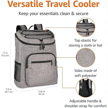 Unisex nan isolierter Lunchrucksack mit isolierendem Innenfutter und multifunktionalen Organizerfächern Brehn