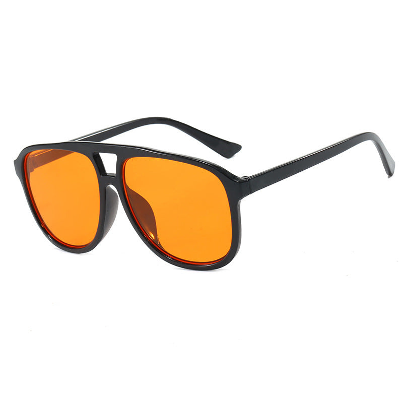 Damen modische Sonnenbrille im transparenten Design mit farbigen Gläsern Brehn