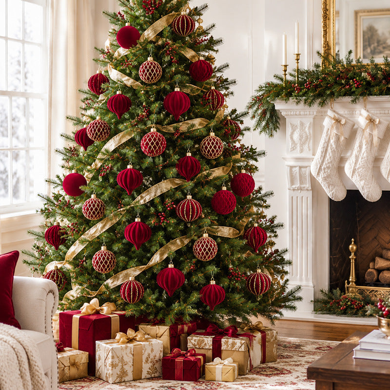 Dekorative Schokoladen-Themen Weihnachtskugeln Set