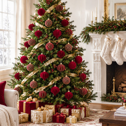 Dekorative Schokoladen-Themen Weihnachtskugeln Set