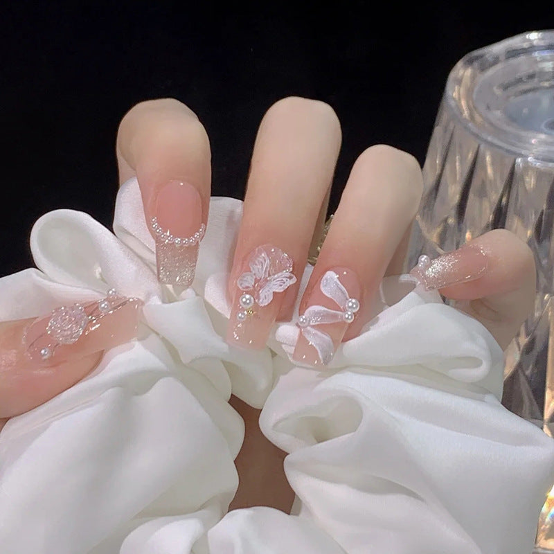 Glänzendes Schmetterlings-Nagelkunst-Set Brehn