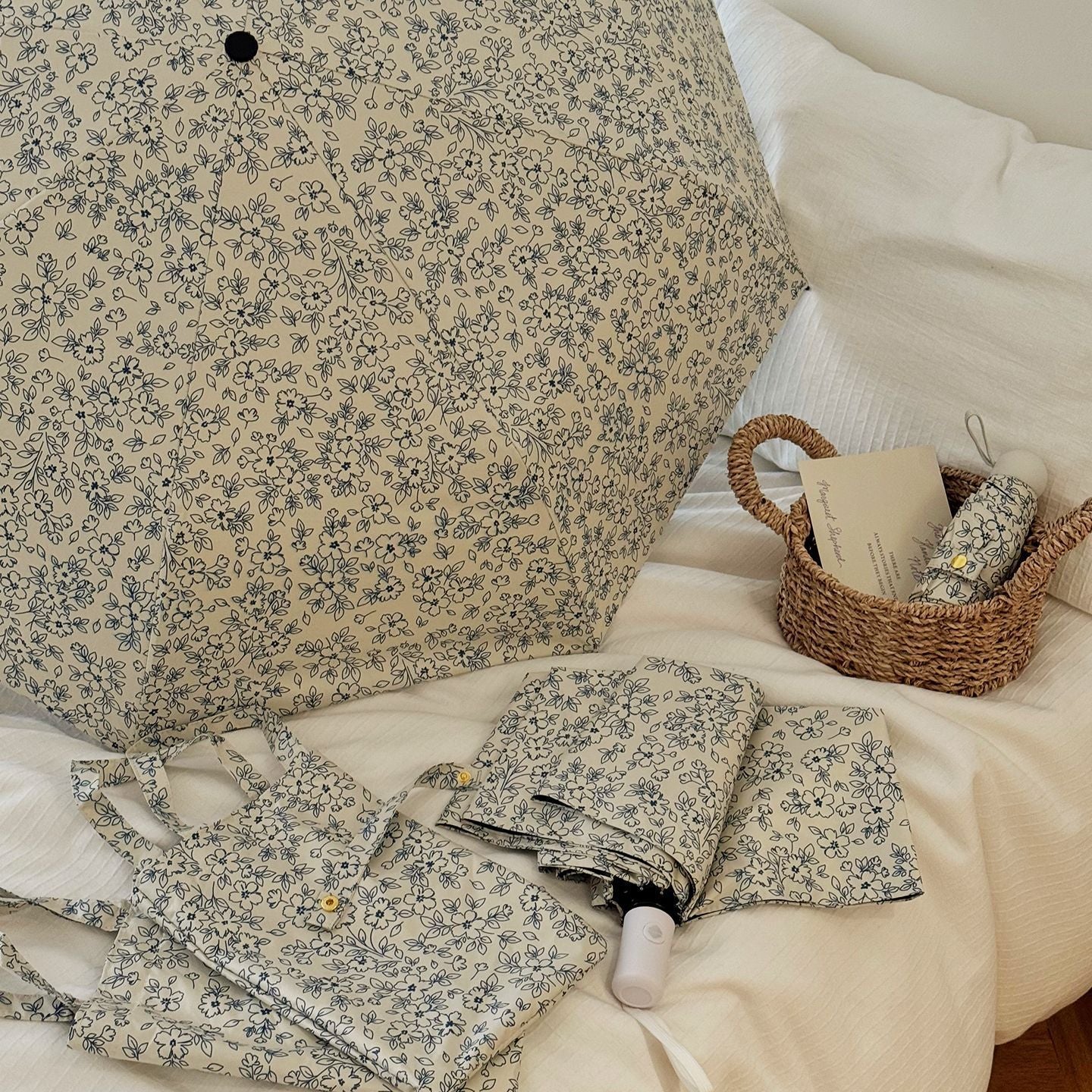 Damen Faltbare Einkaufstasche mit floralem Motiv Brehn