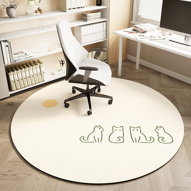 Runde Büromatte