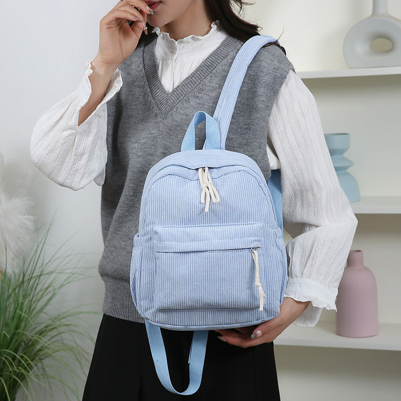 Cord-Rucksack mit Praktischem Frontfach Brehn