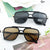Damen moderne Sonnenbrille mit quadratischem Rahmen Brehn