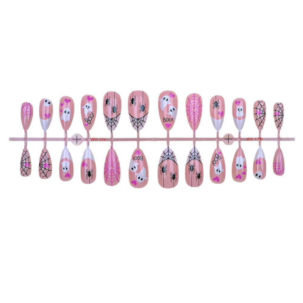 Halloween-Themen Press-On Nagelkunst Set Brehn