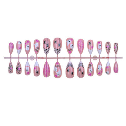 Halloween-Themen Press-On Nagelkunst Set Brehn