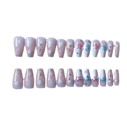 Dekoratives Stern Nagelkunst Design Set