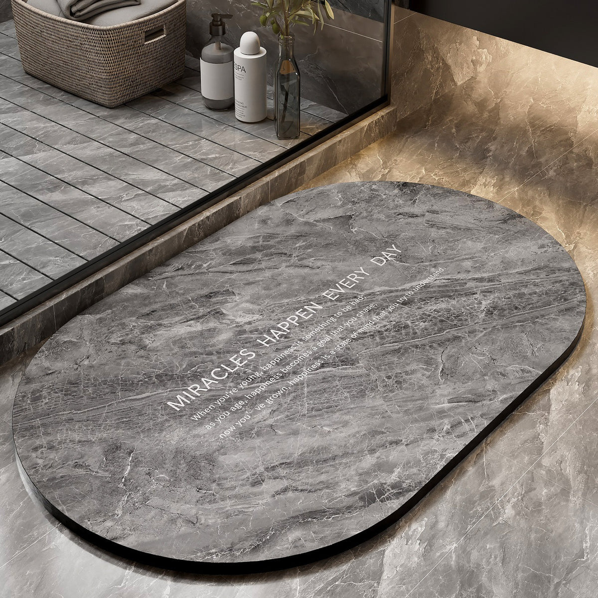 Florales Muster Badewanne Matte