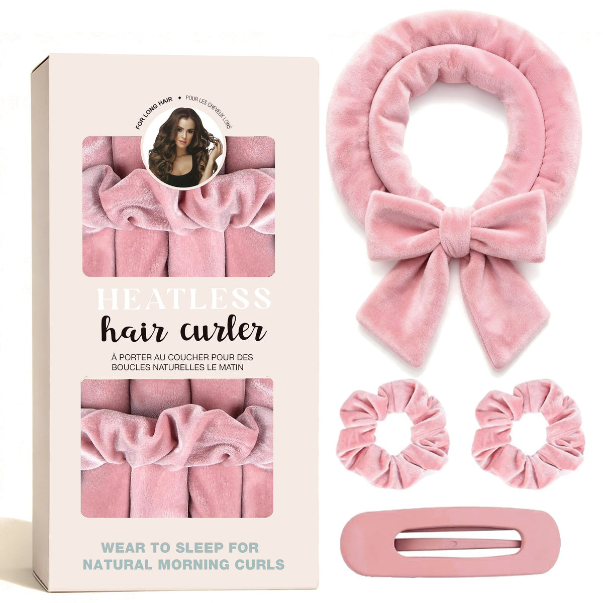 Hitzefreies Satin-Haarlocken-Set