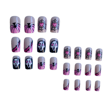 Halloween-Themen Press-On Nagel Set Brehn