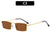 Vintage-inspirierte rechteckige Sonnenbrille