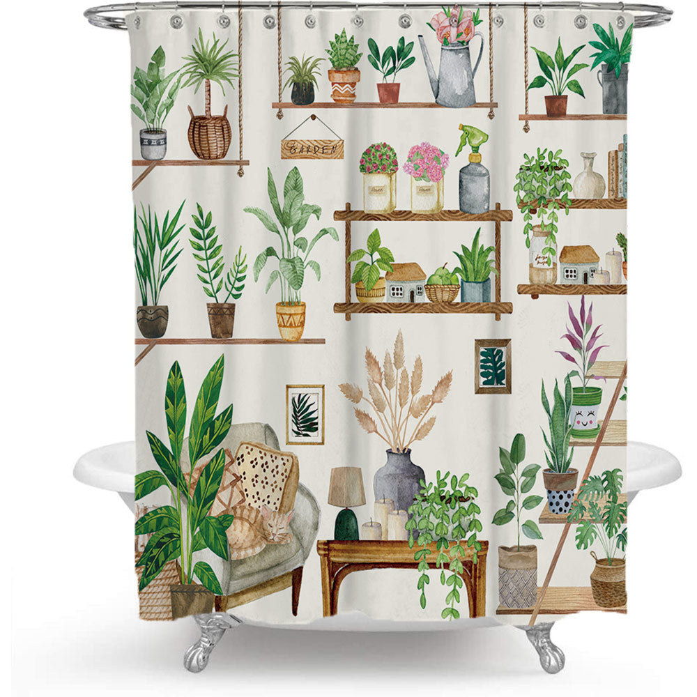 Cactus Garten-Thema Duschvorhang Brehn