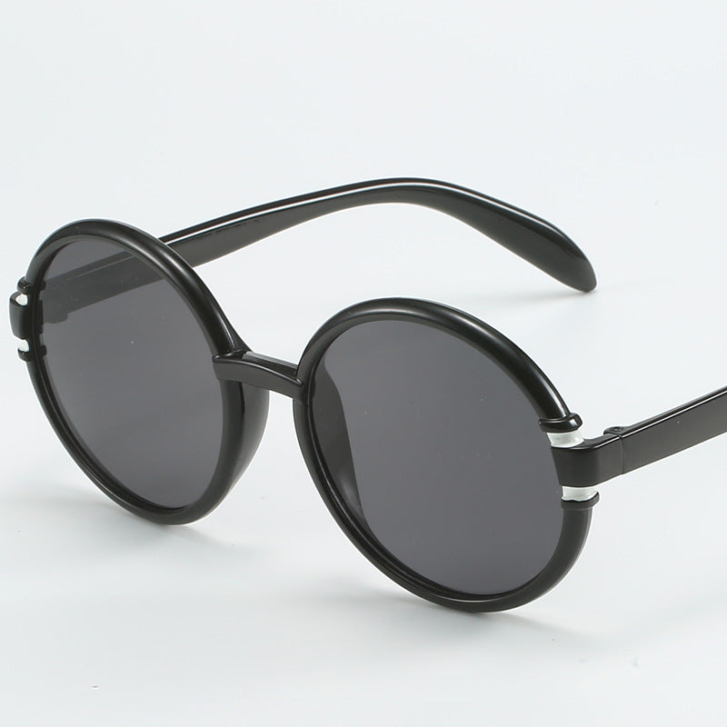 Damen runde Sonnenbrille im trendigen Leopardenmuster mit UV-Schutz Brehn