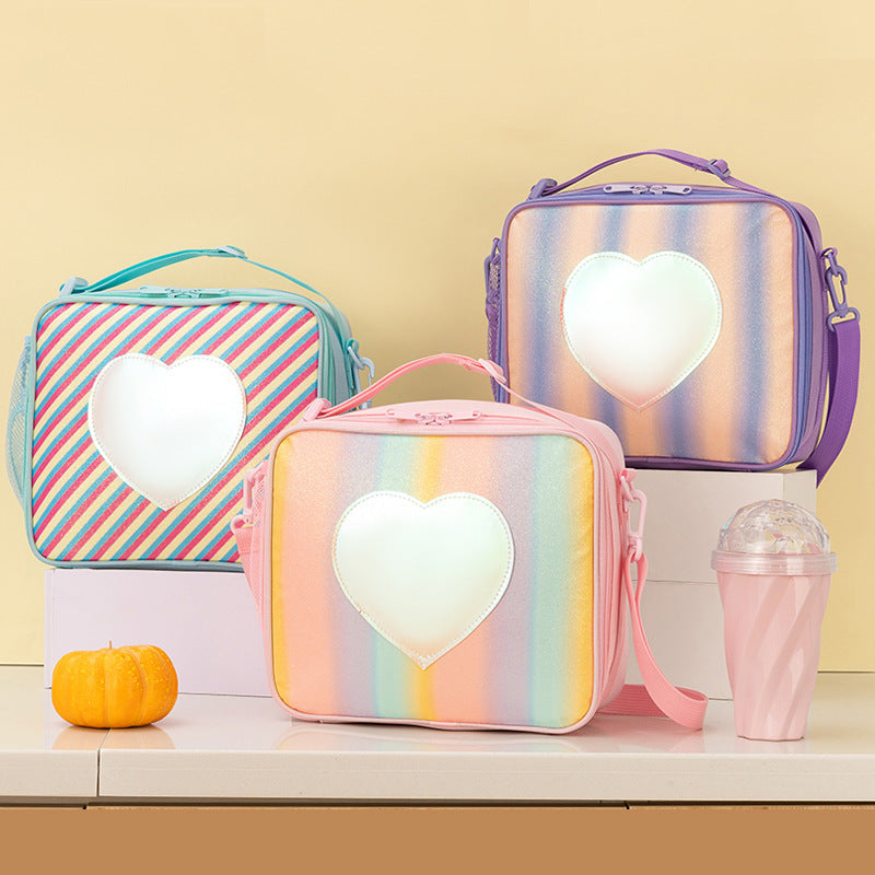 Isolierte Regenbogen Lunch Tasche