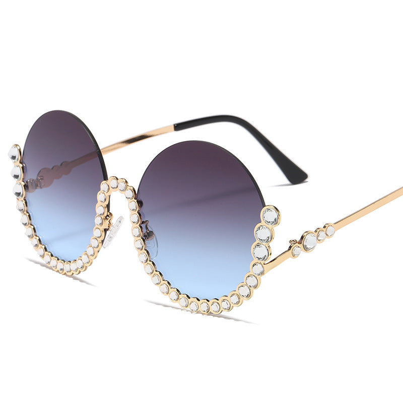 Damen Designer-Sonnenbrille mit glamourösen Kristallakzenten Brehn