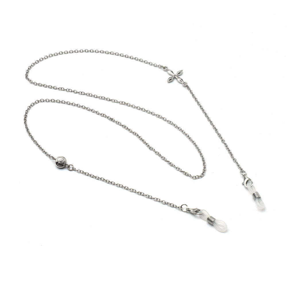 Premium Silber Geschichtete Brillen Kette Brehn