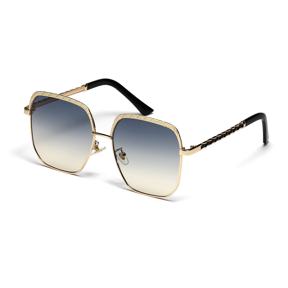 Damen modische oversized Sonnenbrille im geometrischen Design Brehn