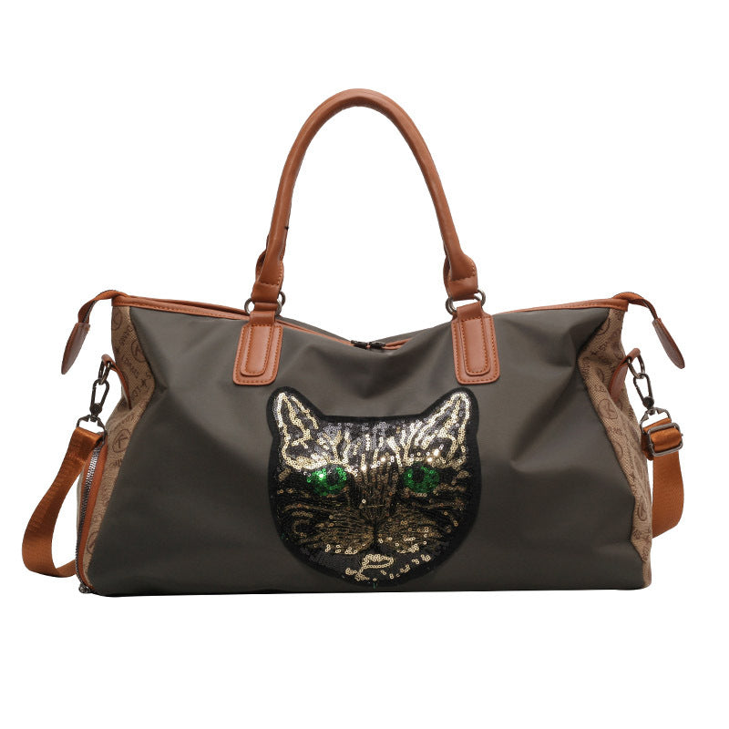 Stylische Katzenmotiv Wochenend-Duffle-Tasche