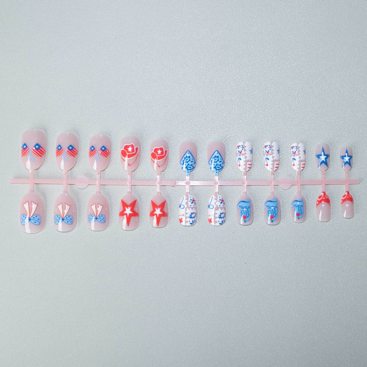 Patriotisches Nagelkunstset