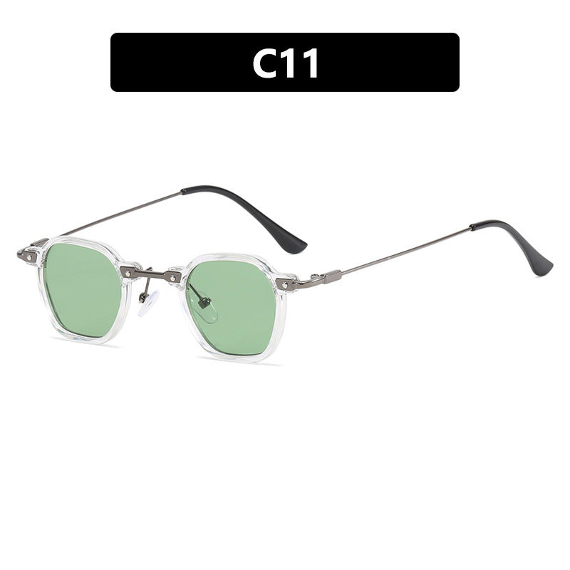 Damen modische Sonnenbrille im eleganten Design mit sechseckigem Rahmen Brehn