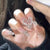 Herzförmige Strass Press-On Nagelkunst Brehn