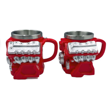 Tasse im V6 Motor Design Brehn